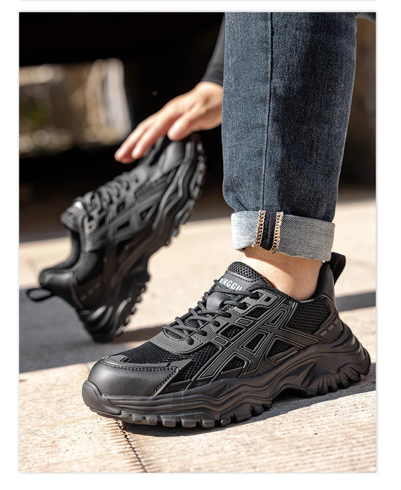 Stompies Lace-Up Safety Boots
